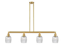 Innovations Lighting 214-SG-G302 - Colton - 4 Light - 50 inch - Satin Gold - Stem Hung - Adjustable Island Light