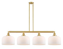 Innovations Lighting 214-SG-G71-L-LED - Bell - 4 Light - 54 inch - Satin Gold - Stem Hung - Adjustable Island Light