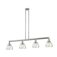 Innovations Lighting 214-SN-G172-LED - Fulton - 4 Light - 51 inch - Brushed Satin Nickel - Stem Hung - Adjustable Island Light