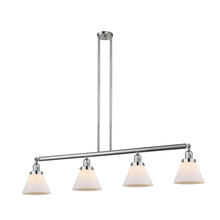 Innovations Lighting 214-SN-G41 - Cone - 4 Light - 52 inch - Brushed Satin Nickel - Stem Hung - Adjustable Island Light