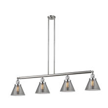 Innovations Lighting 214-SN-G43 - Cone - 4 Light - 52 inch - Brushed Satin Nickel - Stem Hung - Adjustable Island Light