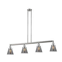 Innovations Lighting 214-SN-G63-LED - Cone - 4 Light - 51 inch - Brushed Satin Nickel - Stem Hung - Adjustable Island Light
