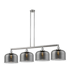 Innovations Lighting 214-SN-G73-L - Bell - 4 Light - 54 inch - Brushed Satin Nickel - Stem Hung - Adjustable Island Light