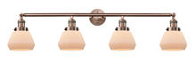 Innovations Lighting 215-AC-G171-LED - Fulton - 4 Light - 43 inch - Antique Copper - Adjustable Bath Vanity Light