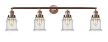 Innovations Lighting 215-AC-G184-LED - Canton - 4 Light - 42 inch - Antique Copper - Adjustable Bath Vanity Light