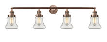 Innovations Lighting 215-AC-G192-LED - Bellmont - 4 Light - 42 inch - Antique Copper - Adjustable Bath Vanity Light