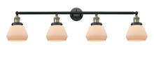 Innovations Lighting 215-BAB-G171-LED - Fulton - 4 Light - 43 inch - Black Antique Brass - Adjustable Bath Vanity Light