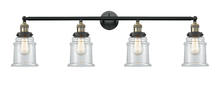 Innovations Lighting 215-BAB-G182-LED - Canton - 4 Light - 42 inch - Black Antique Brass - Adjustable Bath Vanity Light