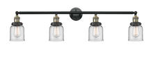 Innovations Lighting 215-BAB-G52-LED - Bell - 4 Light - 42 inch - Black Antique Brass - Adjustable Bath Vanity Light