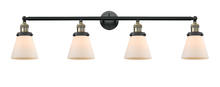 Innovations Lighting 215-BAB-G61-LED - Cone - 4 Light - 42 inch - Black Antique Brass - Adjustable Bath Vanity Light