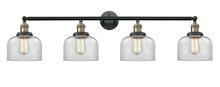 Innovations Lighting 215-BAB-G72-LED - Bell - 4 Light - 44 inch - Black Antique Brass - Adjustable Bath Vanity Light