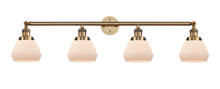Innovations Lighting 215-BB-G171 - Fulton - 4 Light - 43 inch - Brushed Brass - Adjustable Bath Vanity Light