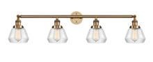 Innovations Lighting 215-BB-G172-LED - Fulton - 4 Light - 43 inch - Brushed Brass - Adjustable Bath Vanity Light