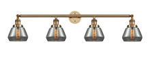 Innovations Lighting 215-BB-G173 - Fulton - 4 Light - 43 inch - Brushed Brass - Adjustable Bath Vanity Light