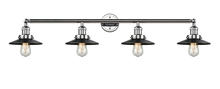 Innovations Lighting 215-PC-M6BK-LED - Railroad - 4 Light - 44 inch - Polished Chrome - Adjustable Bath Vanity Light