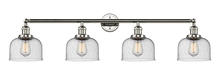 Innovations Lighting 215-PN-G74-LED - Bell - 4 Light - 44 inch - Polished Nickel - Adjustable Bath Vanity Light