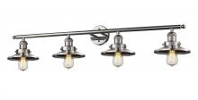 Innovations Lighting 215-PN-M1-LED - Railroad - 4 Light - 44 inch - Polished Nickel - Adjustable Bath Vanity Light