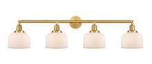 Innovations Lighting 215-SG-G71-LED - Bell - 4 Light - 44 inch - Satin Gold - Adjustable Bath Vanity Light