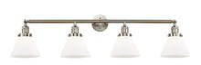 Innovations Lighting 215-SN-G41 - Cone - 4 Light - 44 inch - Brushed Satin Nickel - Adjustable Bath Vanity Light