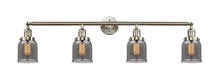 Innovations Lighting 215-SN-G53 - Bell - 4 Light - 42 inch - Brushed Satin Nickel - Adjustable Bath Vanity Light