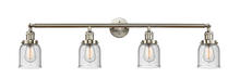 Innovations Lighting 215-SN-G54-LED - Bell - 4 Light - 42 inch - Brushed Satin Nickel - Adjustable Bath Vanity Light