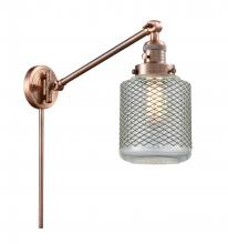 Innovations Lighting 237-AC-G262-LED - Stanton - 1 Light - 6 inch - Antique Copper -Adjustable Swing Arm