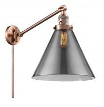 Innovations Lighting 237-AC-G43-L - Cone - 1 Light - 12 inch - Antique Copper -Adjustable Swing Arm