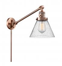 Innovations Lighting 237-AC-G44-LED - Cone - 1 Light - 8 inch - Antique Copper -Adjustable Swing Arm