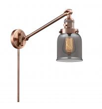 Innovations Lighting 237-AC-G53 - Bell - 1 Light - 8 inch - Antique Copper -Adjustable Swing Arm