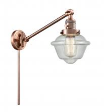 Innovations Lighting 237-AC-G534-LED - Oxford - 1 Light - 8 inch - Antique Copper -Adjustable Swing Arm
