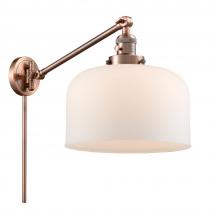 Innovations Lighting 237-AC-G71-L - Bell - 1 Light - 12 inch - Antique Copper -Adjustable Swing Arm