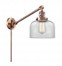 Innovations Lighting 237-AC-G72-LED - Bell - 1 Light - 8 inch - Antique Copper -Adjustable Swing Arm