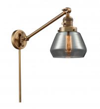 Innovations Lighting 237-BB-G173-LED - Fulton - 1 Light - 8 inch - Brushed Brass -Adjustable Swing Arm