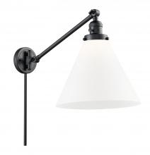 Innovations Lighting 237-BK-G41-L - Cone - 1 Light - 12 inch - Matte Black -Adjustable Swing Arm