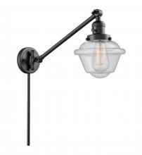 Innovations Lighting 237-BK-G534-LED - Oxford - 1 Light - 8 inch - Matte Black -Adjustable Swing Arm