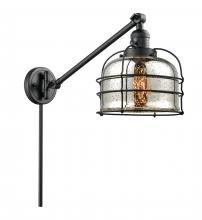 Innovations Lighting 237-BK-G78-CE - Bell Cage - 1 Light - 8 inch - Matte Black -Adjustable Swing Arm