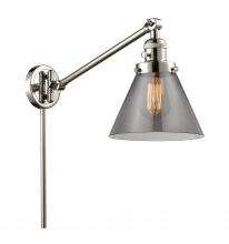 Innovations Lighting 237-PN-G43 - Cone - 1 Light - 8 inch - Polished Nickel -Adjustable Swing Arm