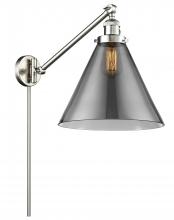 Innovations Lighting 237-SN-G43-L-LED - Cone - 1 Light - 12 inch - Brushed Satin Nickel -Adjustable Swing Arm