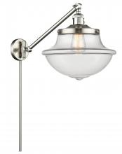 Innovations Lighting 237-SN-G542-LED - Oxford - 1 Light - 12 inch - Brushed Satin Nickel -Adjustable Swing Arm