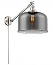 Innovations Lighting 237-SN-G73-L-LED - Bell - 1 Light - 12 inch - Brushed Satin Nickel -Adjustable Swing Arm