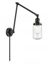 Innovations Lighting 238-BK-G314-LED - Dover - 1 Light - 5 inch - Matte Black -Adjustable Swing Arm