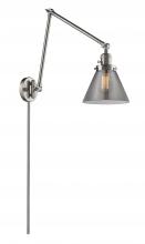Innovations Lighting 238-SN-G43-LED - Cone - 1 Light - 8 inch - Brushed Satin Nickel -Adjustable Swing Arm
