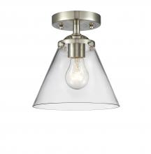 Innovations Lighting 284-1C-SN-G42-LED - Cone - 1 Light - 8 inch - Brushed Satin Nickel - Semi-Flush Mount