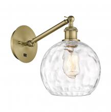 Innovations Lighting 317-1W-AB-G1215-8 - Athens Water Glass - 1 Light - 8 inch - Antique Brass - Sconce