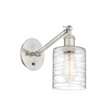 Innovations Lighting 317-1W-SN-G1113-LED - Cobbleskill - 1 Light - 5 inch - Brushed Satin Nickel - Adjustable Sconce
