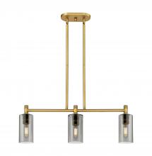 Innovations Lighting 434-3I-BB-G434-7SM - Crown Point - 3 Light - 31 inch - Brushed Brass - Island Light