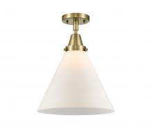 Innovations Lighting 447-1C-AB-G41-L - Cone - 1 Light - 12 inch - Antique Brass - Flush Mount