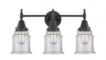 Innovations Lighting 447-3W-BK-G182-LED - Canton - 3 Light - 24 inch - Matte Black - Bath Vanity Light