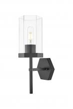 Innovations Lighting 463-1W-BK-G463-8CL - Blakeley - 1 Light - 5 inch - Matte Black - Sconce