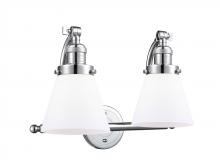 Innovations Lighting 515-2W-PC-G61-LED - Cone - 2 Light - 18 inch - Polished Chrome - Adjustable Bath Vanity Light